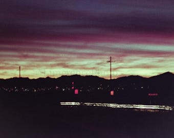 Arizona Sunset: Impressão de fotografia em filme