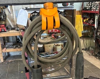 Magnetic Stinger Holder – Welding Stinger Lead Storage Organizer, Orange Safety Accessory, Construction Jobsite Gear