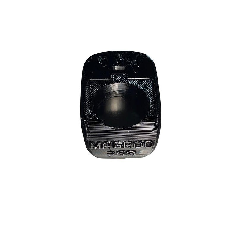 May include: Black plastic magnetic cap with the words 'MAGROD 360' printed on the bottom.