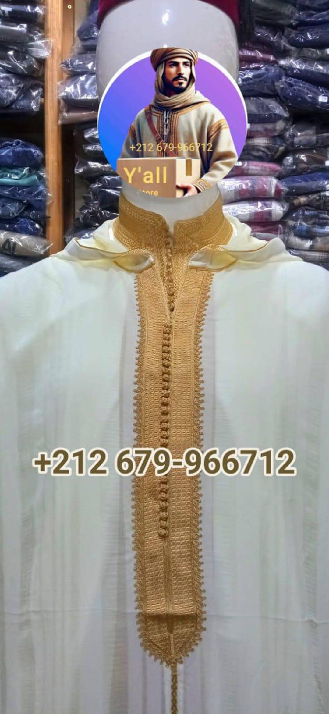 Handmade Moroccan Djellaba Robe: Men's Hooded Islamic Clothing - Etsy