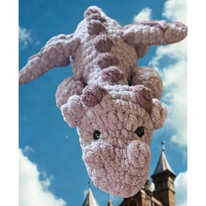 Crochet Dragon Plushie Handmade Stuffed Animal Toy Fantasy Creature Gift Amigurumi Dragon Collectible Fantasy Gift Plushie Dragon Plushie
