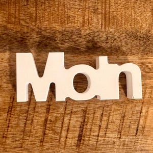 Decorative &quot;Moin&quot; lettering made of relief casting clay, decoration, maritime, northern Germany, gift idea, Moin, coast