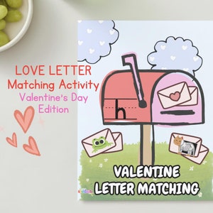 Valentine Alphabet Matching Activity | Letter Recognition | Preschool Curriculum | Kindergarten curriculum | Montessori Learning