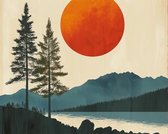 Lake Tahoe Digital Art Print, Lake Tahoe Poster, Lake Tahoe Photo, Lake Tahoe Wall Art