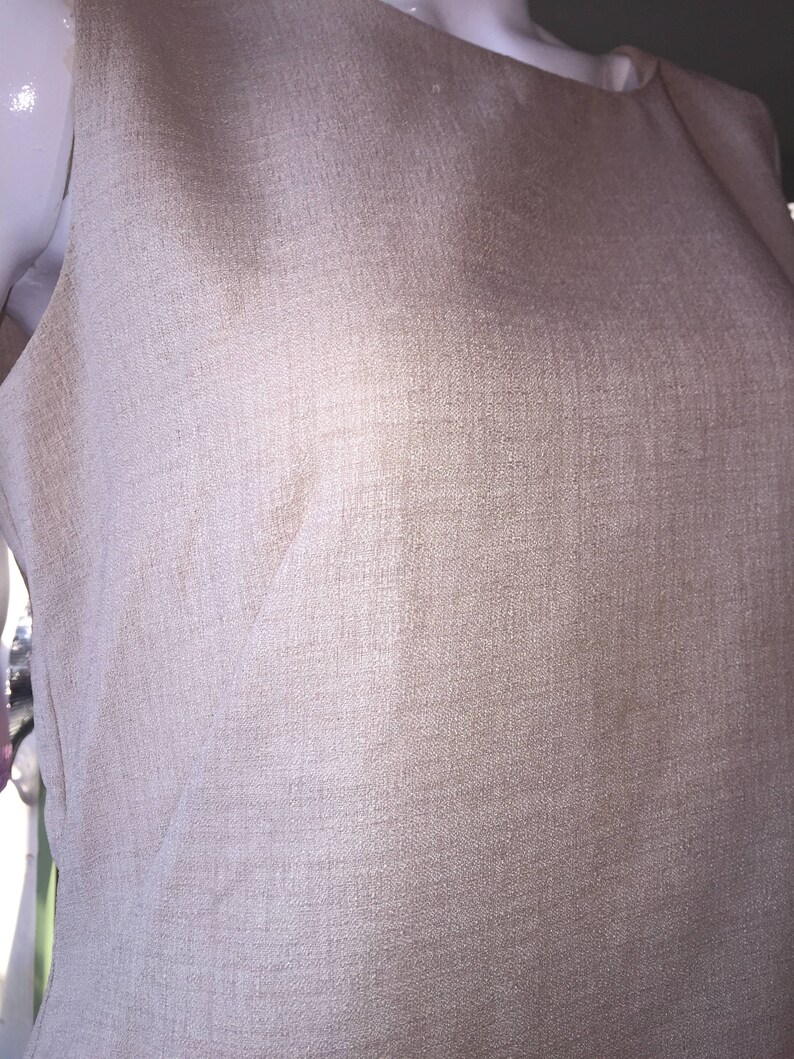 Tan Vntg 90/'s Shift Dress with jacket