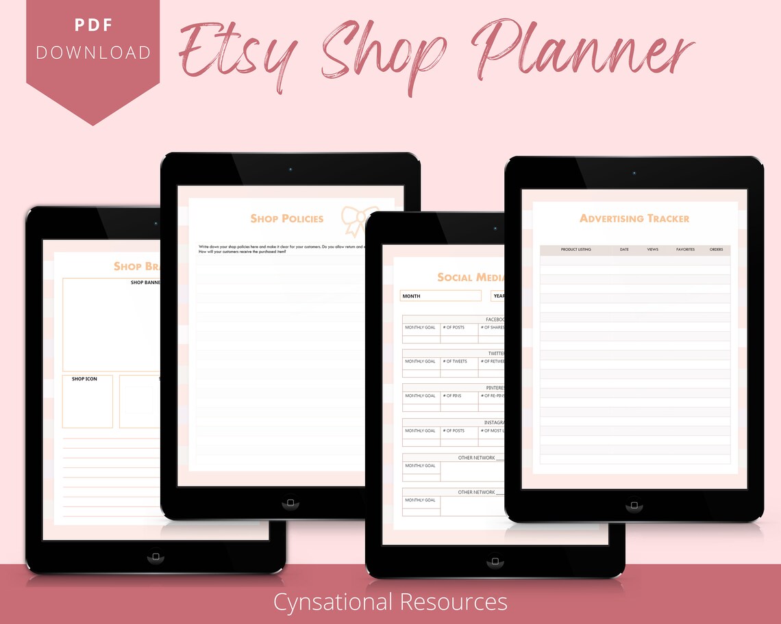 Etsy Shop Planner Etsy Shop Guide How To Sell On Etsy Seller Handbook Etsy Shop Planner Etsy Shop Guide How To Sell On Etsy Seller Handbook