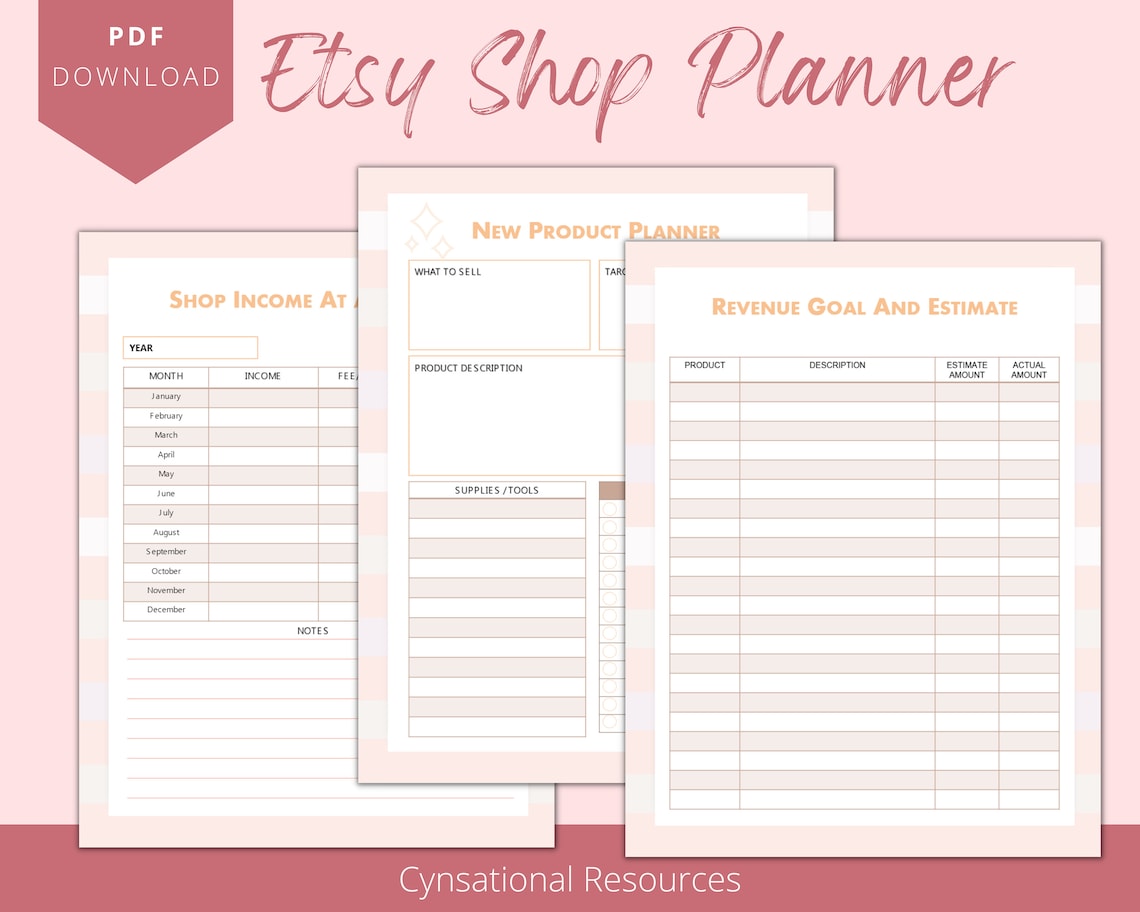 Etsy Shop Planner Etsy Shop Guide How To Sell On Etsy Seller Handbook Etsy Shop Planner Etsy Shop Guide How To Sell On Etsy Seller Handbook