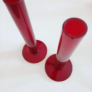 Vasi in vetro rosso vintage (2)