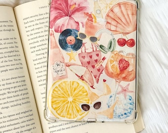 Kindle Insert - Sommerzeit für klare Hülle, druckbare Kindle Zubehör, digitaler Download für Kindle, Buch-Liebhaber Geschenk