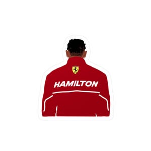Lewis Hamilton Ferrari sticker