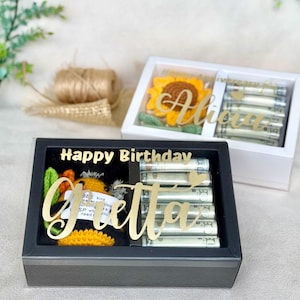 Salvadanaio Regali personalizzati Regalo di nozze in contanti Regali di laurea Nome personalizzato Salvadanaio Regalo di compleanno Salvadanaio Scatola regalo porta soldi personalizzato
