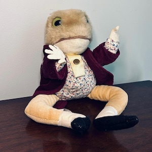Eden Jeremy Fisher Frog pluche Beatrix Potter rode jas 12"