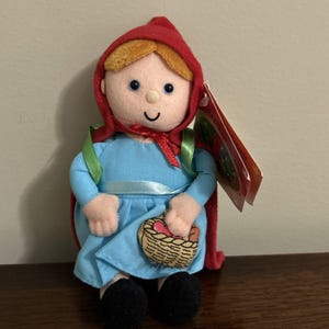 Little Red Riding Hood Le Petit Chaperon Rouge French Mini Doll w/ Book 2002