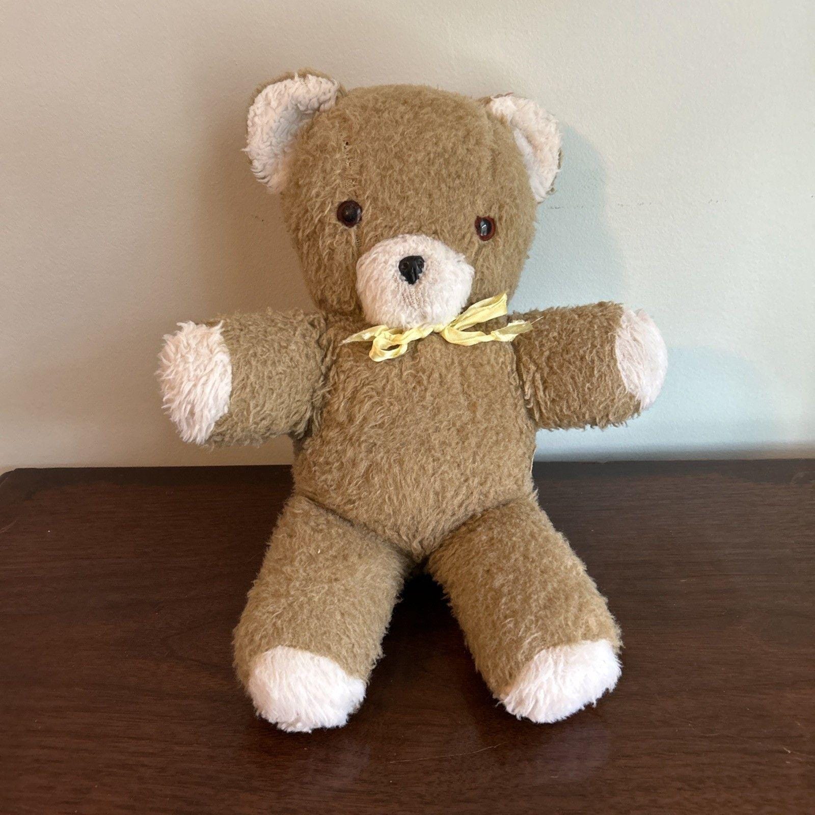 ぬいぐるみ Old Teddy Bear Handmade in England Vintage Mothercare Teddy Bear Plush England 0193 Brown White