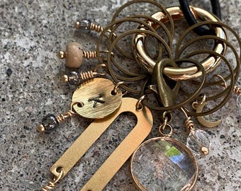 Raglan markers set. BoR Stitchmarkers & progresskeepers. Personalized.