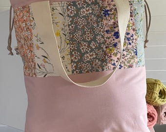 sweater size (XL)  projectbag. Scandinavian design. patchwork.