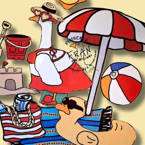 Magnetic Beach Outfit Set for Feathered Fran Goose - Summer Fun