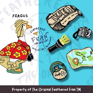 Magnetic Porch Goose Outfit: Safari Fergus Costume Set