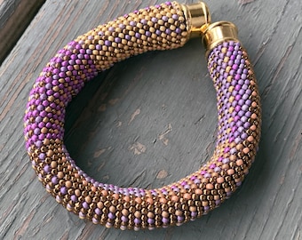 MEL Bracelet PATTERN Single Stitch Bead Crochet Double Euro Bead Bracelet Pattern Bead Crochet