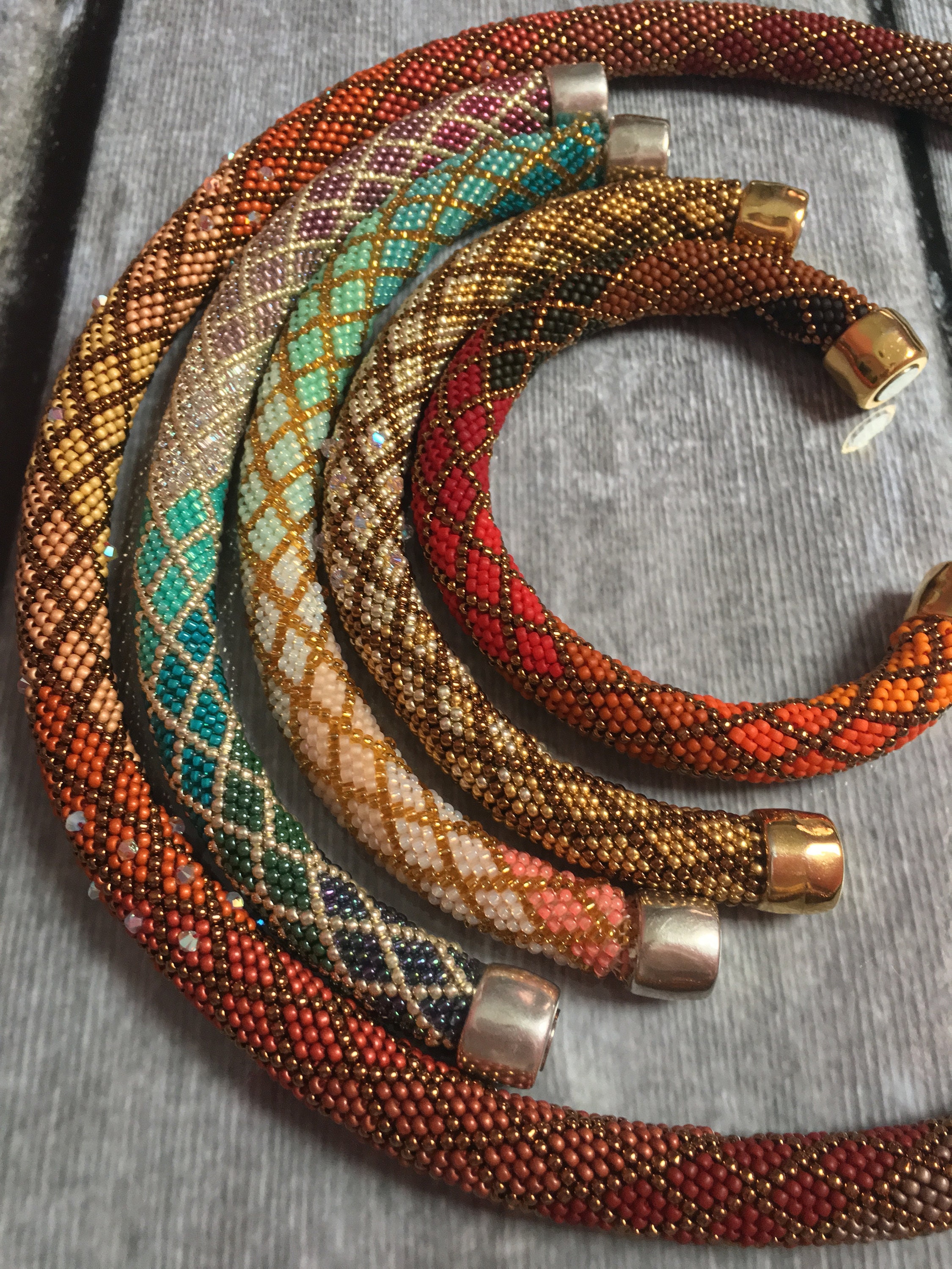 Crochet beaded shop rope bracelet pattern