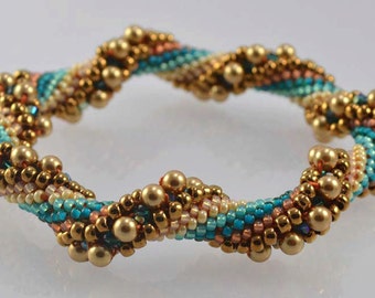 Arizona Bead Crochet Bracelet Pattern - Instructions for bracelet and Hints doc included