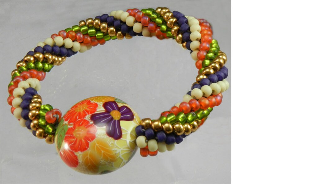Bead Crochet Kit for the Beginner Hibiscus Flower Bracelet Choose Your