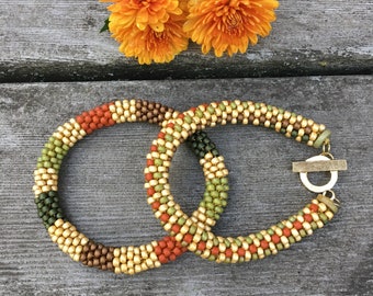 EXPERIENCE FALL Jewelry - Fall Treats Bead Crochet Slip Stitch 2-Bracelet Pattern and Kit