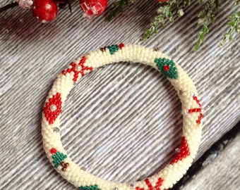 Holiday Ornament Bead Crochet Bracelet Pattern Bead Crochet Pattern Bead Crochet