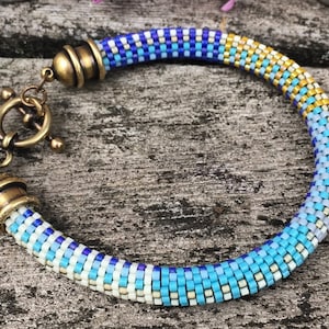 Susan Bracelet Pattern - 9 Around Bead Crochet Slip Stitch