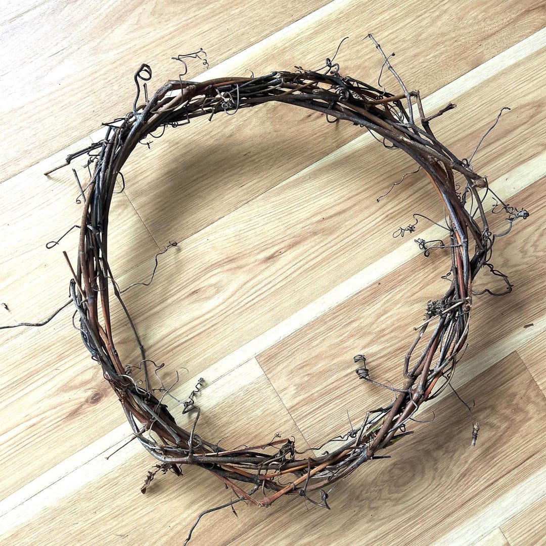 Rustic Grapevine Rustic Grapevine Wreath—handmade With Wild Grapevine - Etsy
