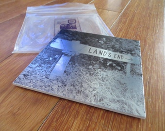 SALE - 'Lands End' - Instagram Mini Photograph Printed on Foil Mounted on Board 5in x 5in