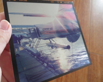 SALE - 'SeaPlane' - Instagram Mini Photograph Printed on Foil Mounted on Board 5in x 5in