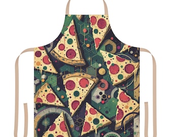 Pizzaschort: kleurrijke koksschort, fijnproeverscadeau