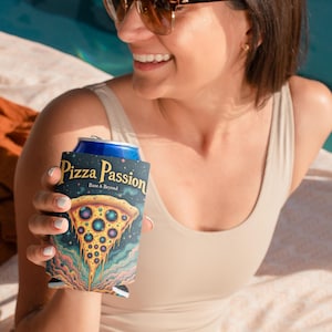 Pizza Passion Can Cooler: Summer BBQ Beverage Insulator