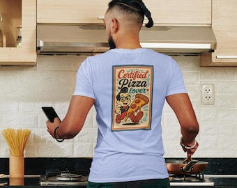 Must-have voor Pizza Party: grappig uniseks T-shirt voor fijnproevers