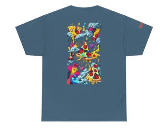 Grafisch T-shirt Pizza: Slices of Fun, T-shirt voor foodlovers