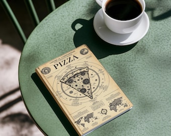 Pizza Journal: levendige, matte hardcover voor fijnproevers