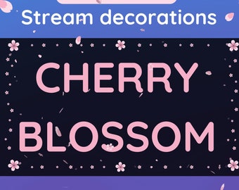 Animated Sakura Stream Overlay Set | Twitch, YouTube (Digital Download)