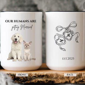 Personalized Pet Engagement Mug: Custom Initials, EST. Year