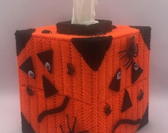 Tissue Box Cover Halloween Pumpkin