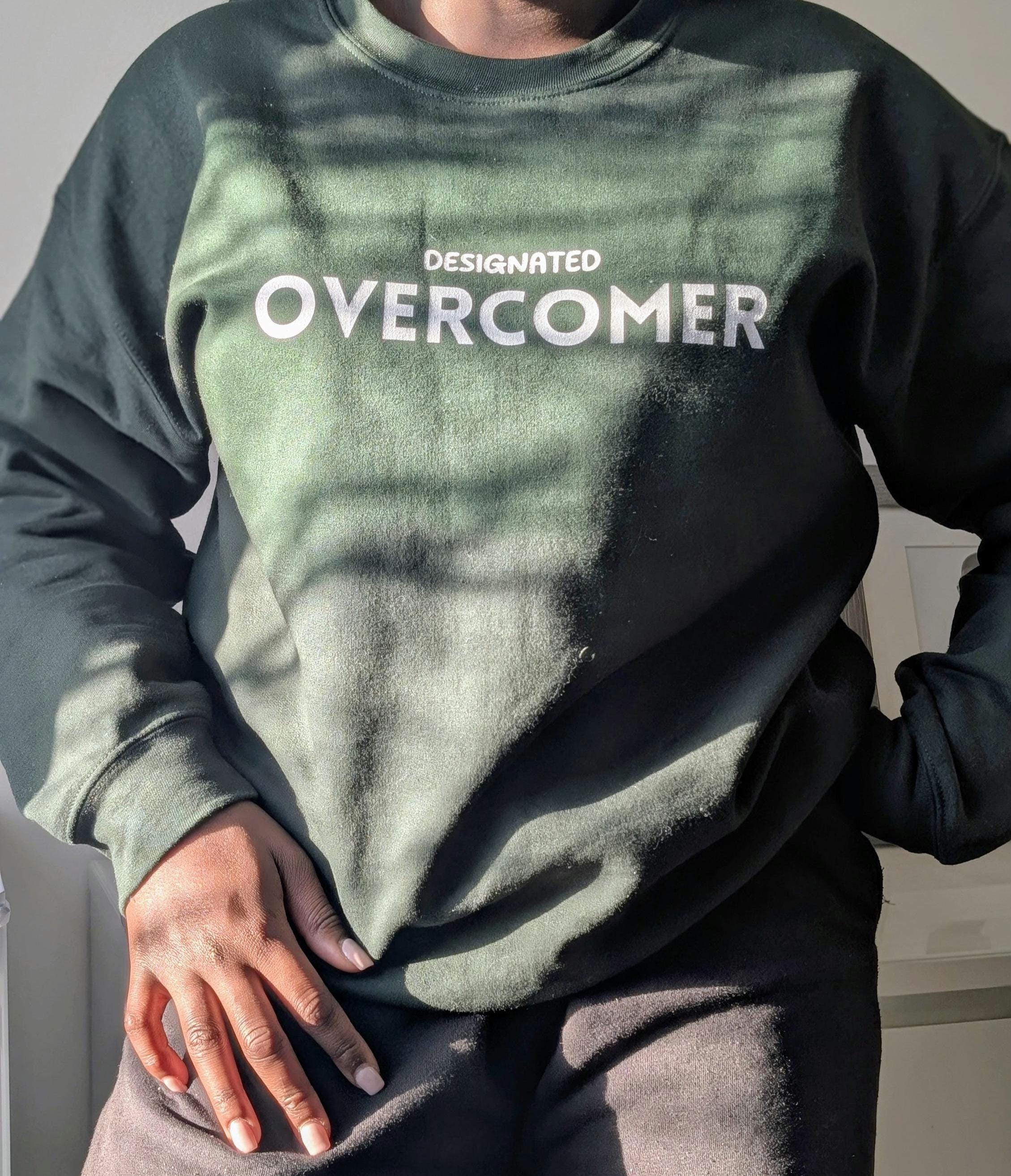 Christian Victory Crewneck Sweatshirt, Overcomers Design, Unisex Bible Verse Sweatshirt, Inspirational Religious Apparel, Man or woman Gift,