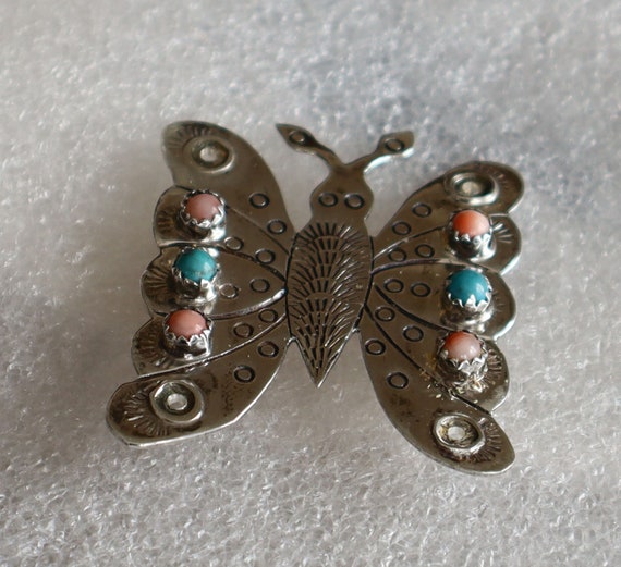 Jewelry Rescue Sterling Silver Moth Butterfly Bro… - image 2