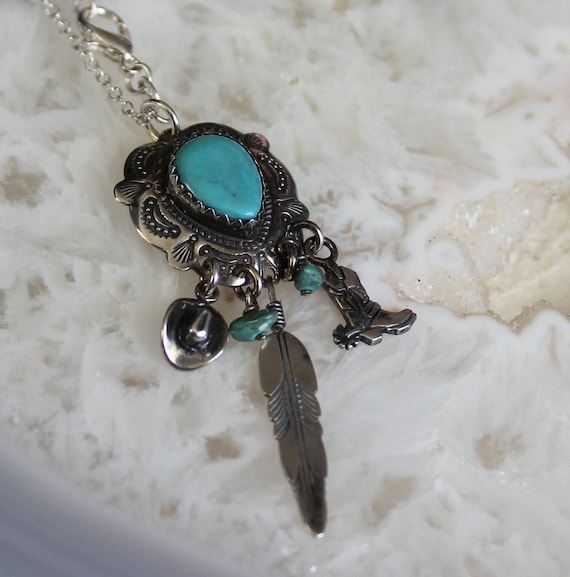 Jewelry Rescue Vintage Sterling Silver Turquoise H