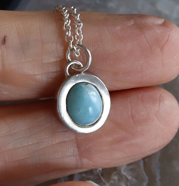 Jewelry Rescue Sterling Silver and Larimar Stone … - image 2