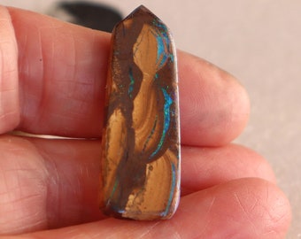 Australian Boulder Opal  Cabochon Obelisk Shape 35mm x 13mm x 4mm