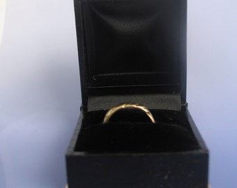 SALE Fancy Black Ring Box