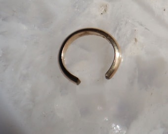 1/2 Round Sterling Skinny Earcuff