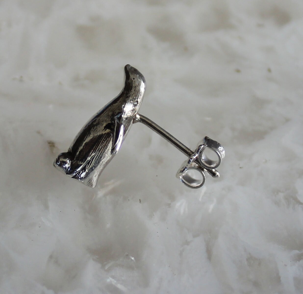 14x8x5mm Single Sterling Penguin Post Earring - Etsy 14x8x5mm Single Sterling Penguin Post Earring - Etsy