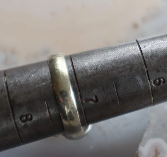 Size 7 Ruby Oval Sterling  Ring - image 3