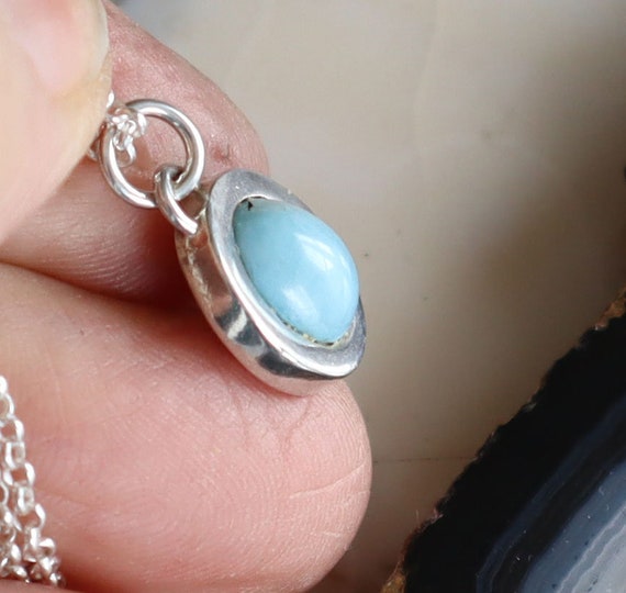 Jewelry Rescue Sterling Silver and Larimar Stone … - image 3